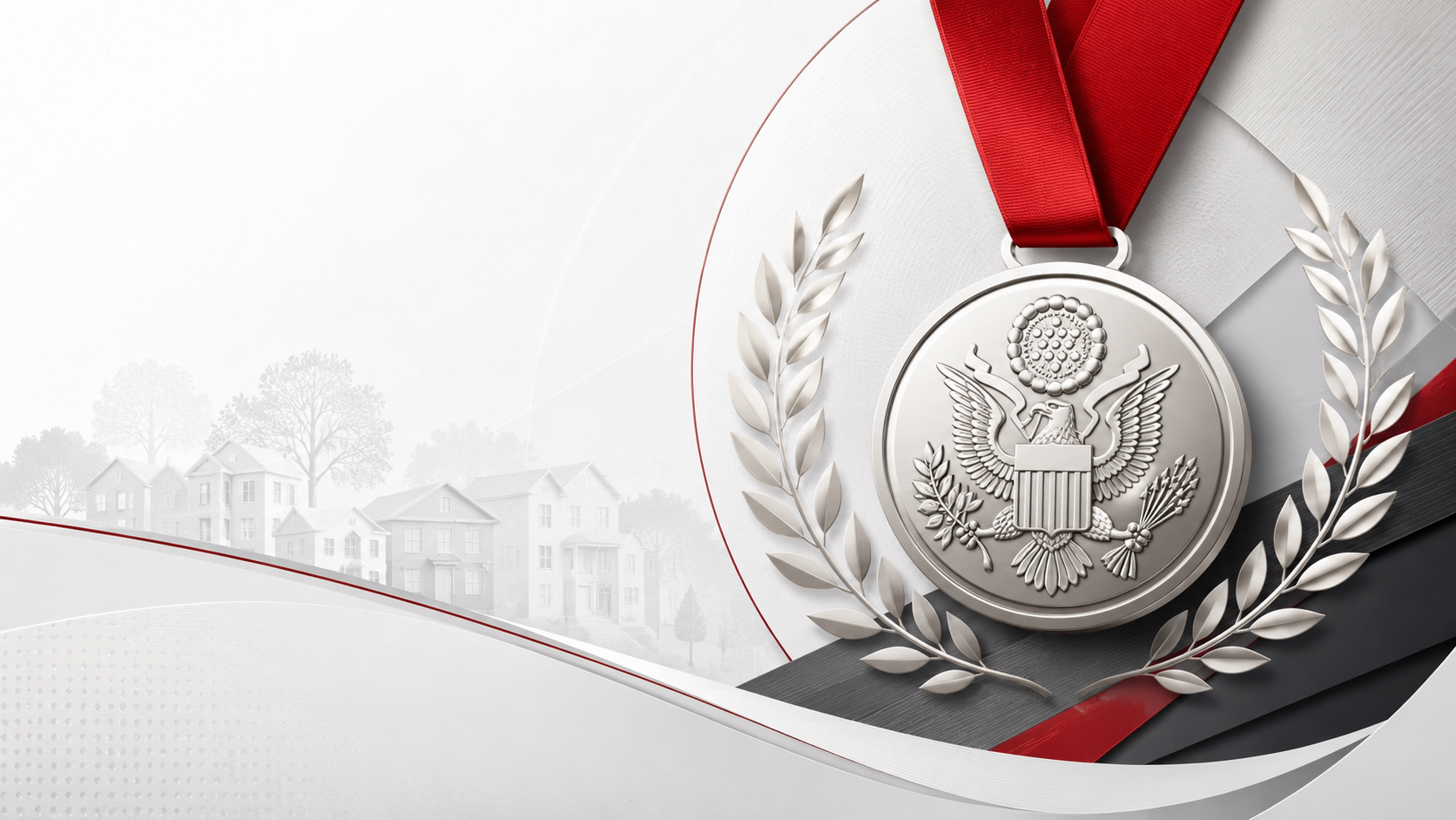 Symbolic award and laurel illustration representing community recognition.