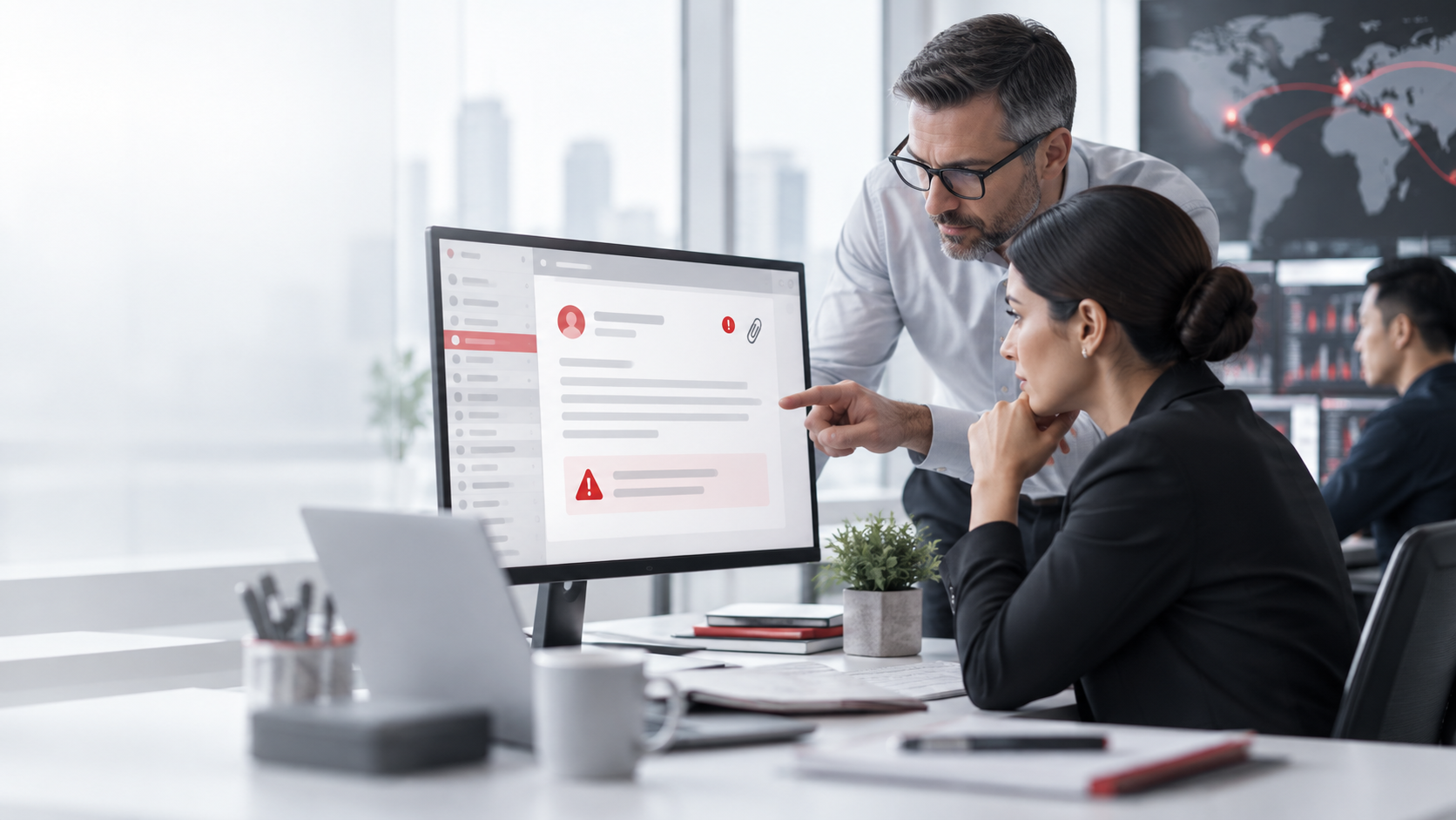 Security team reviewing a potential phishing incident