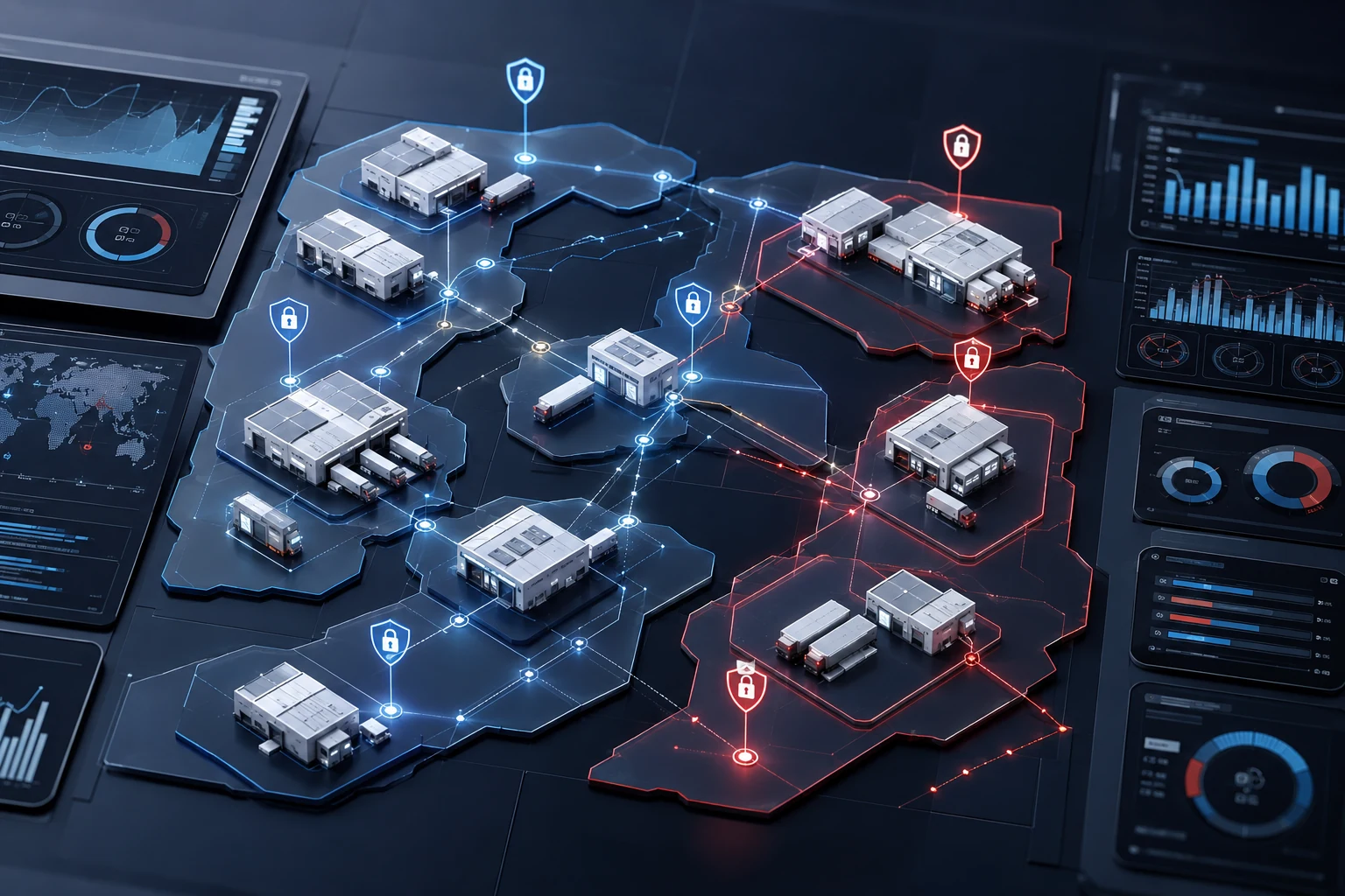 Illustrative logistics network segmentation technology design